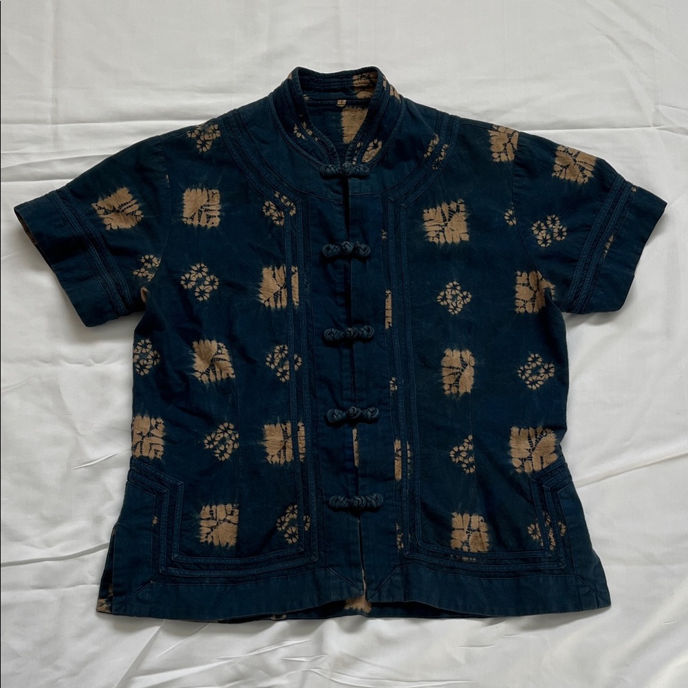 Vintage Shibori Blouse